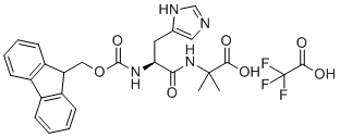 Fmoc-His-Aib-OH TFA molecular structure (CAS 1446013-08-6)