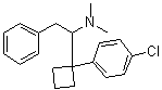 alpha-[1-(4-Chlorophenyl)cyclobutyl]-N,N-dimethylbenzeneethanamine molecular structure (CAS 1446140-91-5)