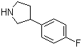 3-(4-Fluorophenyl)pyrrolidine molecular structure (CAS 144620-11-1)