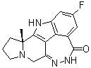 (10aR)-2-Fluoro-5,8,9,10,10a,11-hexahydro-10a-methyl-5,6,7a,11-tetraazacyclohepta[def]cyclopenta[a]fluoren-4(7H)-one molecular structure (CAS 1446261-44-4)