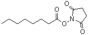 2,5-二氧代吡咯烷-1-基辛酸酯分子结构 (CAS 14464-30-3)