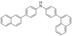 结构式 CAS# 1446448-95-8, 4-(1-萘基)-N-[4-(2-萘基)苯基]苯胺