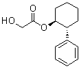 (1S,2R)-2-苯基-1-环己基羟基乙酸酯分子结构 (CAS 144666-36-4)