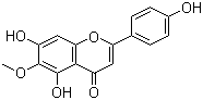 structure of CAS# 1447-88-7, Hispidulin;4',5,7-Trihydroxy-6-methoxyflavone