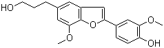 2-(4-Hydroxy-3-methoxyphenyl)-7-methoxy-5-benzofuranpropanol molecular structure (CAS 144735-57-9)