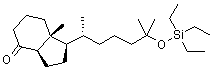 (1R,3aR,7aR)-1-[(1R)-1,5-Dimethyl-5-[(triethylsilyl)oxy]hexyl]octahydro-7a-methyl-4H-inden-4-one molecular structure (CAS 144848-24-8)
