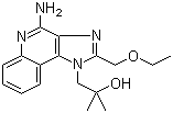 structure of CAS# 144875-48-9, Resiquimod;4-Amino-2-(ethoxymethyl)-alpha,alpha-dimethyl-1H-imidazo[4,5-c]quinoline-1-ethanol; R-848; S 28463
