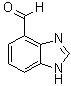 1H-苯并咪唑-4-甲醛分子结构 (CAS 144876-36-8)