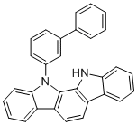 structure of CAS# 1449754-80-6, 11-([1,1'-Biphenyl]-3-yl)-11,12-dihydroindolo[2,3-a]carbazole;12-(3-phenylphenyl)-11H-indolo[2,3-a]carbazole