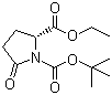 N-Boc-L-pyroglutamic acid ethyl ester molecular structure (CAS 144978-12-1)