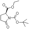 Ethyl Boc-D-pyroglutamate molecular structure (CAS 144978-35-8)