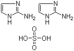 structure of CAS# 1450-93-7, 2-Aminoimidazole hemisulfate;2-Imidazoleamine sulfate; Bis(2-amino-1H-imidazole) sulphate