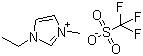 1-Ethyl-3-methylimidazolium trifluoromethanesulfonate molecular structure (CAS 145022-44-2)