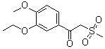 1-(3-Ethoxy-4-methoxyphenyl)-2-(methylsulfonyl)ethanone molecular structure (CAS 1450657-28-9)