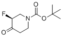 tert-butyl (3S)-3-fluoro-4-oxopiperidine-1-carboxylate molecular structure (CAS 1450879-67-0)