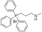 (3-(Methylamino)propyl)triphenylphosphonium bromide molecular structure (CAS 145126-87-0)