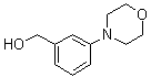 structure of CAS# 145127-38-4, 3-(4-Morpholinyl)benzenemethanol;(3-Morpholinophenyl)methanol; [3-(Morpholin-4-yl)phenyl]methanol