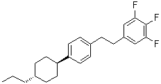 1,2,3-三氟-5-[2-[4-(反式-4-丙基环己基)苯基]乙基]苯分子结构 (CAS 145131-02-8)