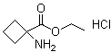 1-氨基环丁烷-1-羧酸乙酯盐酸盐分子结构 (CAS 145143-60-8)