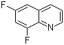 6,8-二氟喹啉分子结构 (CAS 145241-75-4)