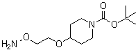 4-[2-(Aminooxy)ethoxy]-1-piperidinecarboxylic acid 1,1-dimethylethyl ester molecular structure (CAS 1452466-34-0)