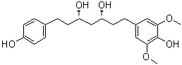 (3R,5S)-rel-1-(4-羟基-3,5-二甲氧基苯基)-7-(4-羟基苯基)-3,5-庚二醇分子结构 (CAS 1452487-93-2)