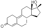 (17beta)-17-羟基-17-甲基雌甾-4,9-二烯-3-酮分子结构 (CAS 14531-89-6)