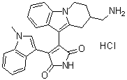 Bisindoylmaleimide X hydrochloride molecular structure (CAS 145317-11-9)