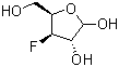 3-脱氧-3-氟-D-呋喃木糖分子结构 (CAS 14537-01-0)