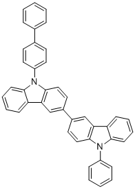 9-[1,1'-Biphenyl]-4-yl-9'-phenyl-3,3'-bicarbazole molecular structure (CAS 1454567-05-5)