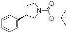 结构式 CAS# 145549-11-7, (R)-1-叔丁氧羰基-3-苯基吡咯烷