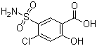 4-Chloro-2-hydroxy-5-sulfamoylbenzoic acid molecular structure (CAS 14556-98-0)