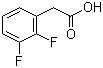 2,3-二氟苯乙酸分子结构 (CAS 145689-41-4)