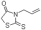 structure of CAS# 1457-47-2, 3-Allylrhodanine;3-Allyl-2-thioxo-1,3-thiazolidin-4-one