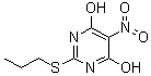 5-Nitro-2-(propylthio)pyrimidine-4,6-diol molecular structure (CAS 145783-13-7)
