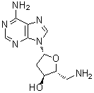 5'-Amino-2',5'-dideoxyadenosine molecular structure (CAS 14585-60-5)