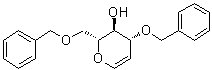 1,5-Anhydro-3,6-di-O-benzyl-2-deoxy-D-arabinohex-1-enopyranose molecular structure (CAS 145852-76-2)