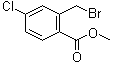 结构式 CAS# 145908-29-8, 2-溴甲基-4-氯苯甲酸甲酯