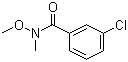 3-Chloro-N-methoxy-N-methylbenzamide molecular structure (CAS 145959-21-3)