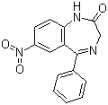 硝西泮分子结构 (CAS 146-22-5)
