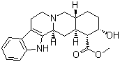 structure of CAS# 146-48-5, Yohimbine;17alpha-Hydroxy-yohimban-16alpha-carboxylic acid methyl ester