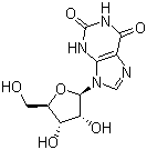 黄嘌呤核苷分子结构 (CAS 146-80-5)