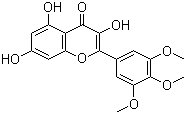 3,5,7-三羟基-3',4',5'-三甲氧基黄酮分子结构 (CAS 146132-95-8)