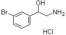 alpha-(Aminomethyl)-3-bromo-benzenemethanol hydrochloride molecular structure (CAS 14615-28-2)
