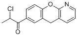 structure of CAS# 146330-68-9, 2-Chloro-1-(5H-chromeno[2,3-b]pyridin-7-yl)-1-propanone