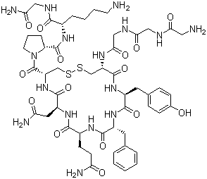 结构式 CAS# 14636-12-5, 特利加压素