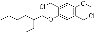 2,5-Bis(chloromethyl)-1-methoxy-4-(2-ethylhexyloxy)benzene molecular structure (CAS 146370-52-7)
