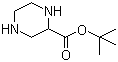 tert-Butyl 2-piperazinecarboxylate molecular structure (CAS 146398-94-9)
