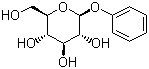 苯基 beta-D-吡喃葡萄糖苷分子结构 (CAS 1464-44-4)