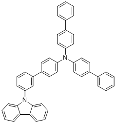 structure of CAS# 1464822-27-2, N,N-Di([1,1'-biphenyl]-4-yl)-3'-(9H-carbazol-9-yl)-[1,1'-biphenyl]-4-amine;N-[4-(3-carbazol-9-ylphenyl)phenyl]-4-phenyl-N-(4-phenylphenyl)aniline